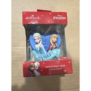 Hallmark Disney Frozen 2015 Collectible Christmas Tree Ornament Elsa and Anna B2